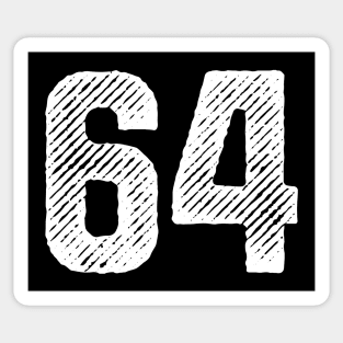 Sixty Four 64 Sticker